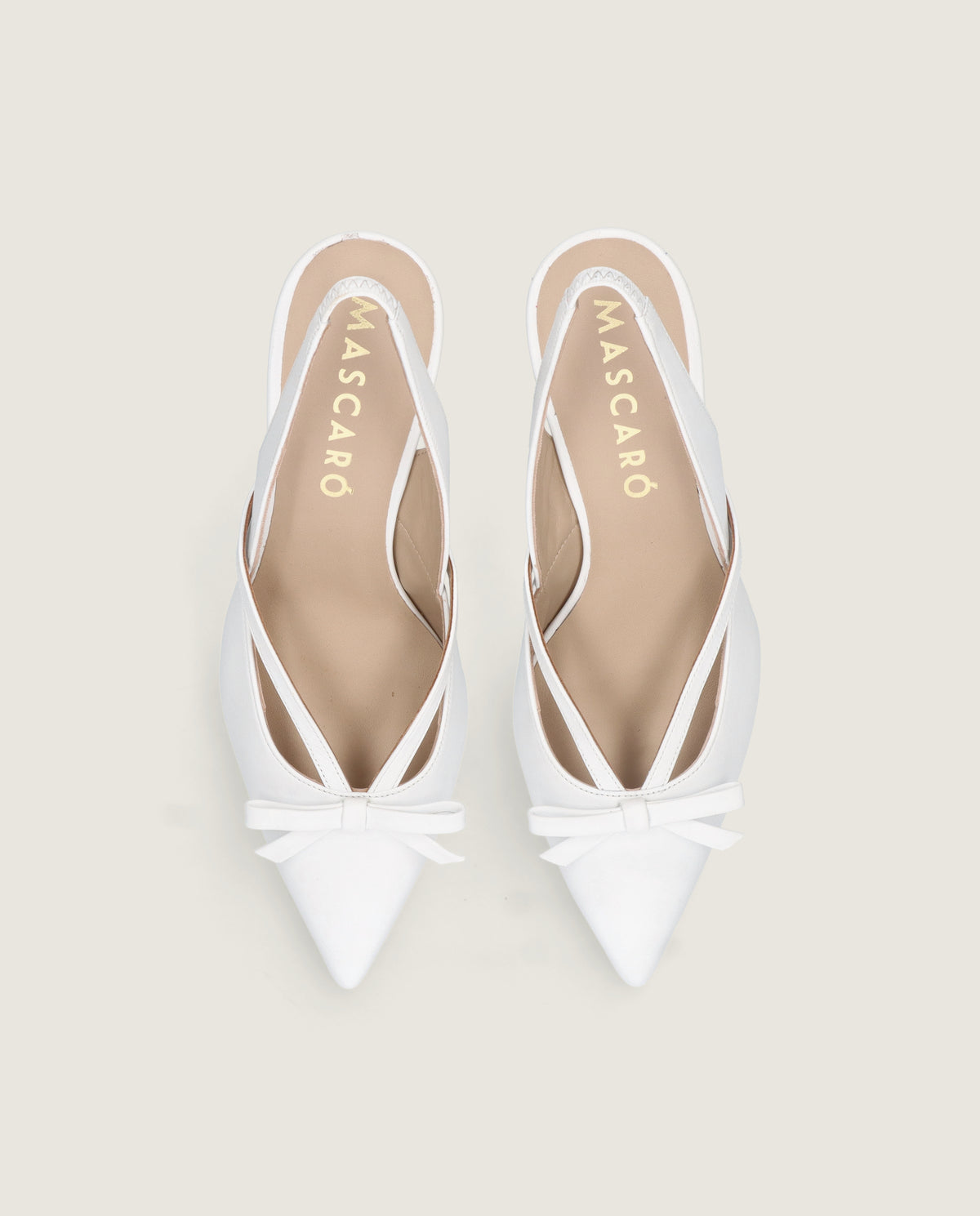 MASCARÓ MARILYN BOW POINTED SLINGBACK PUMP