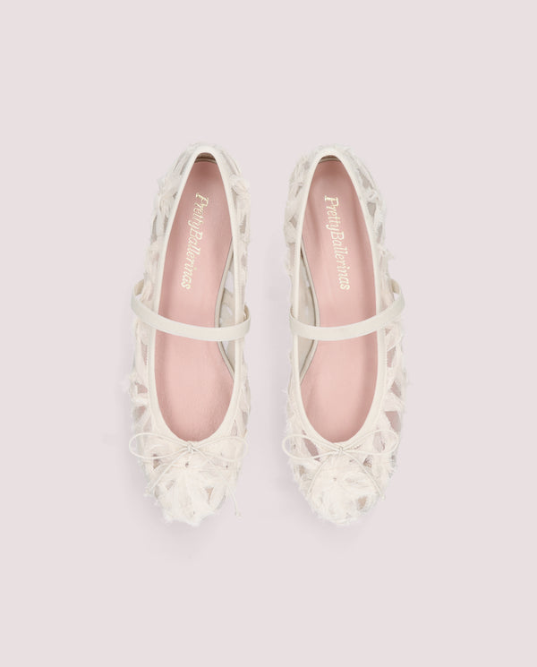 NICOLE BALLERINA IN WHITE MESH