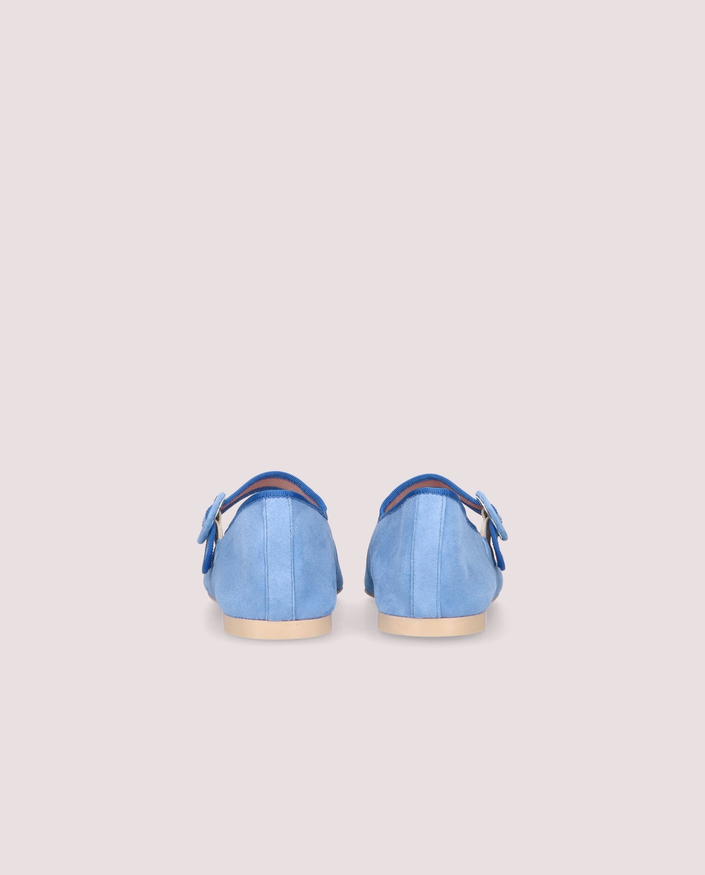 CAMILE BALLERINA IN SOFT BLUE SUEDE