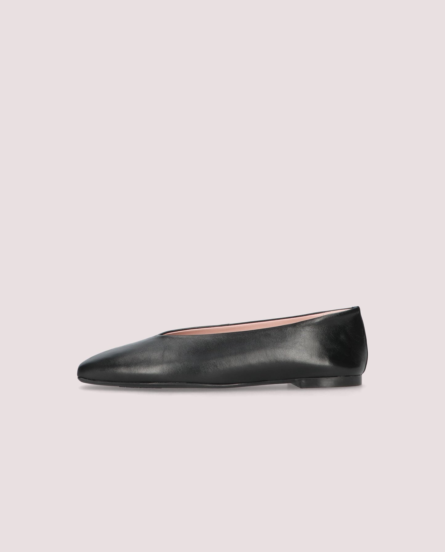 CAMILLE BALLERINA IN BLACK LEATHER