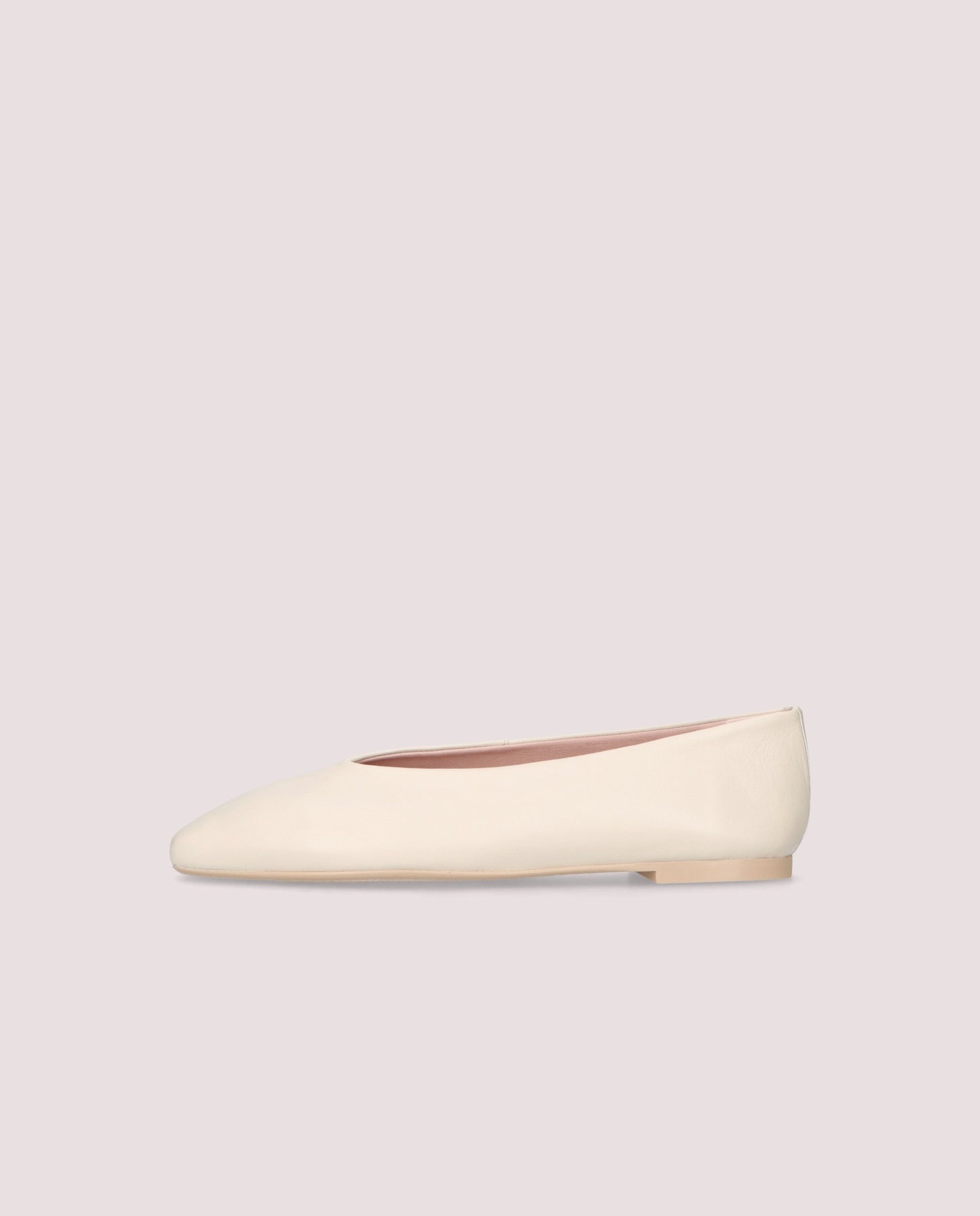 CAMILLE WHITE SKIN BALLERINAS