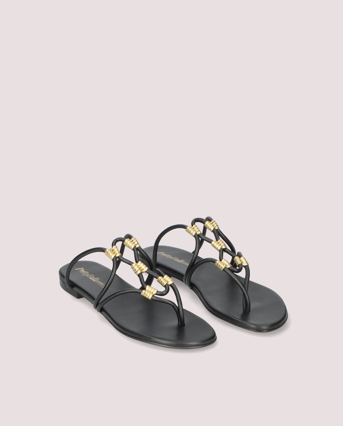 JUDY SANDAL IN BLACK LEATHER