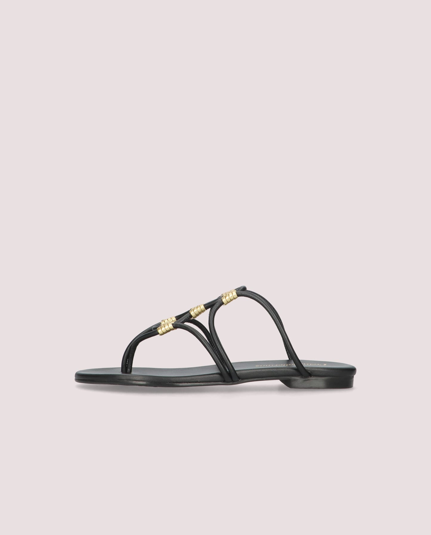 JUDY SANDAL IN BLACK LEATHER