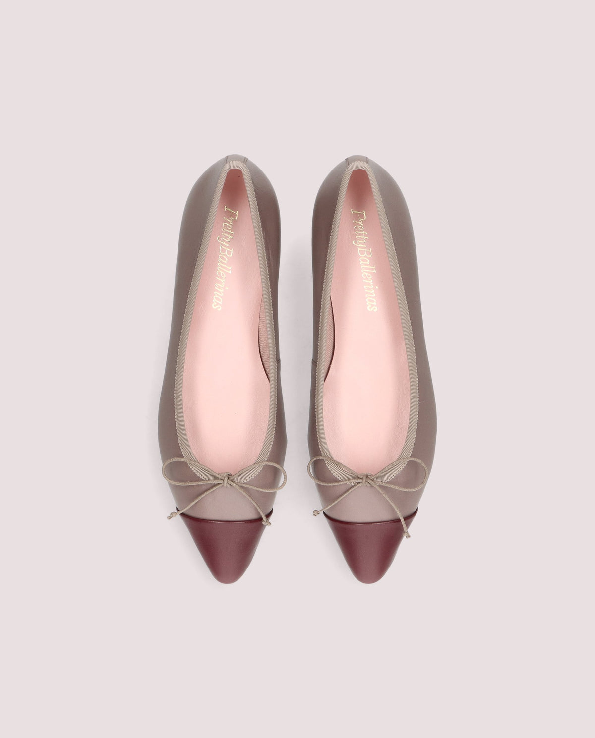 Odile Taupe Bow Flat