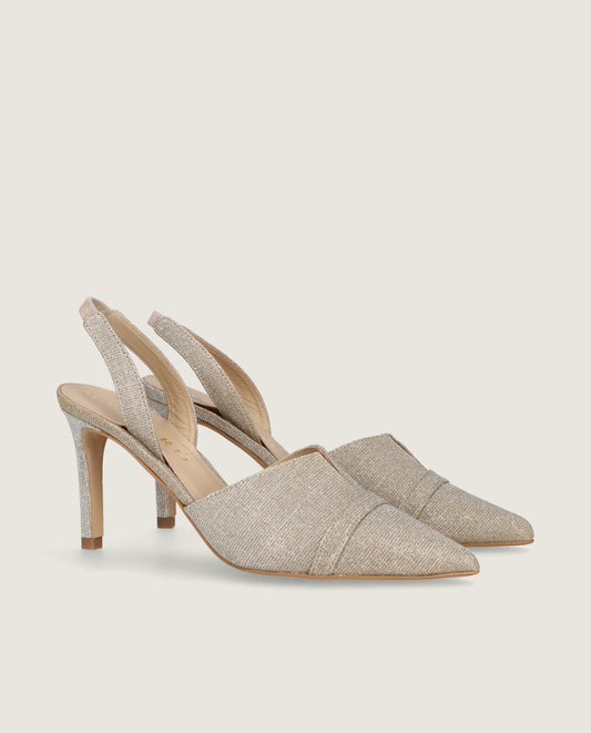 MASCARÃ“ LAUREN SHIMMER POINTED SLINGBACK PUMP