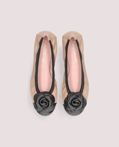 Rosario Beige Camellia Flat