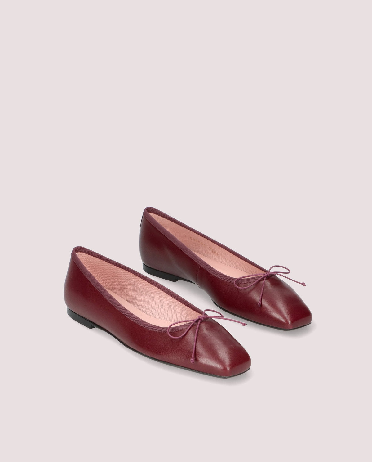 Camille Burgundy Ballet Flat - angled view