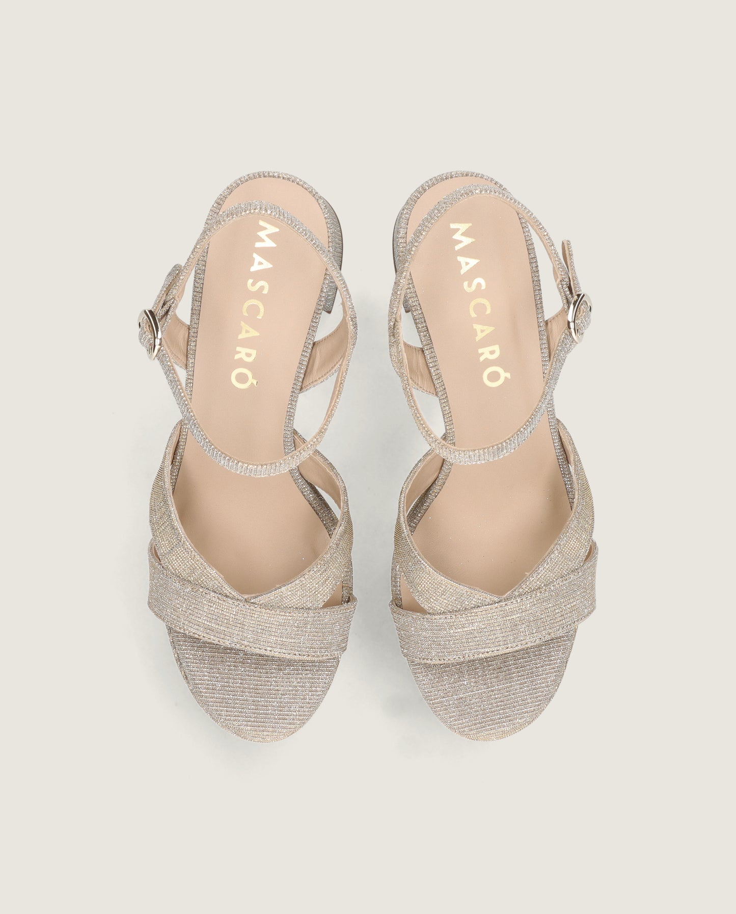 MASCARÓ GLORIA GLITTER SHIMMER PLATFORM SANDAL