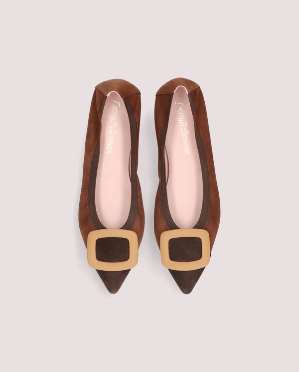 Nicole Brown Buckle Flat