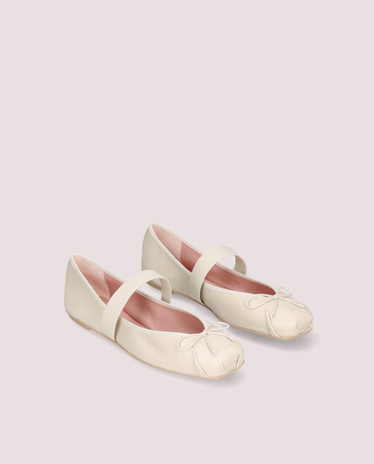 KRISTEN BALLET FLATS BEIGE LEATHER
