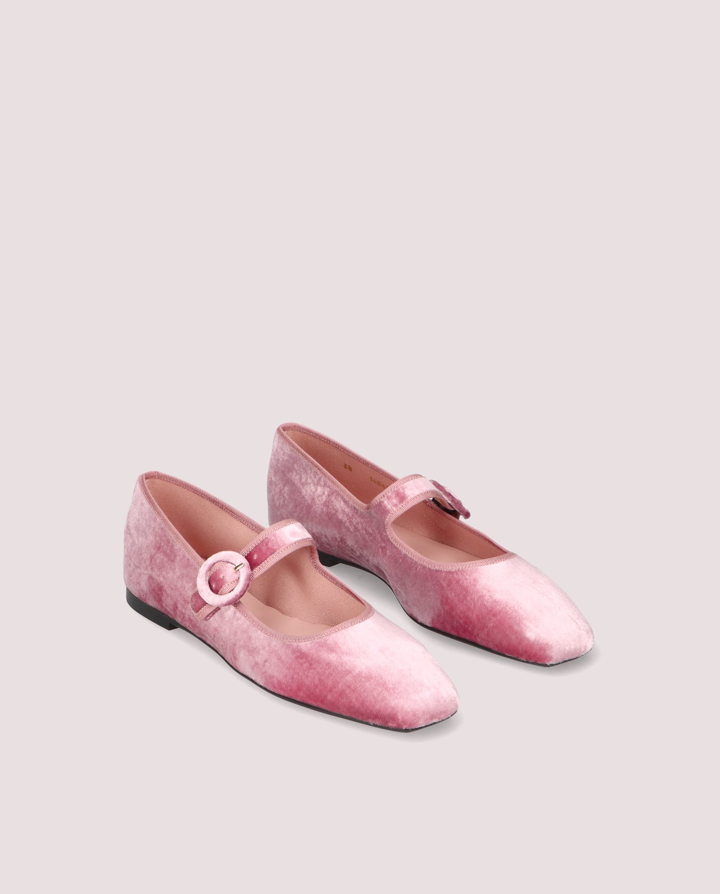 CAMILLE PINK VELVET MARY JANE BALLET FLAT