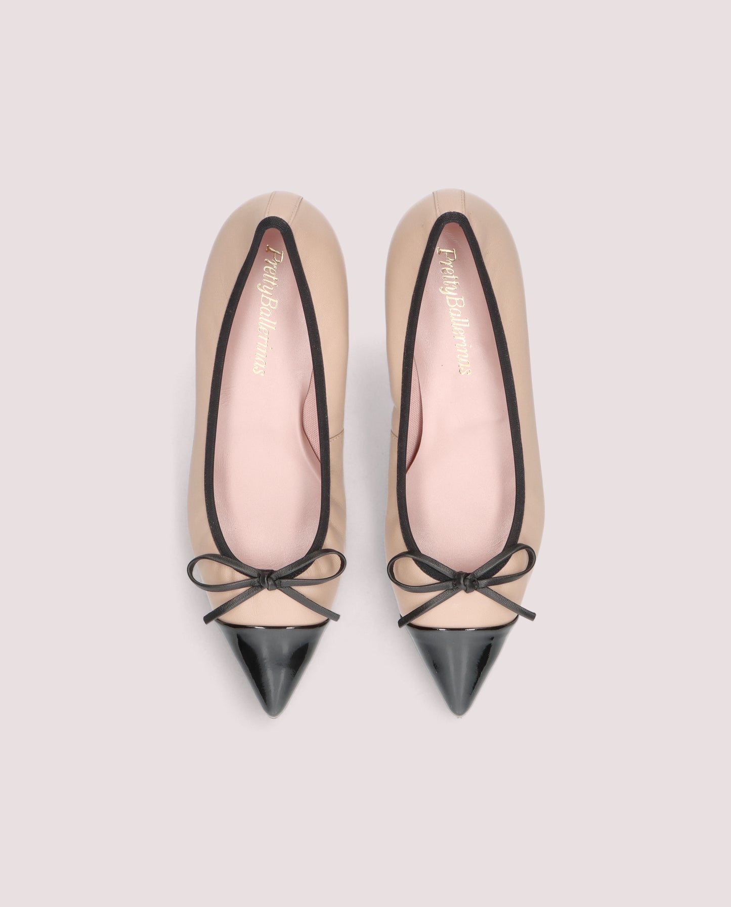 Ella Kitten Heel — Nude & Black