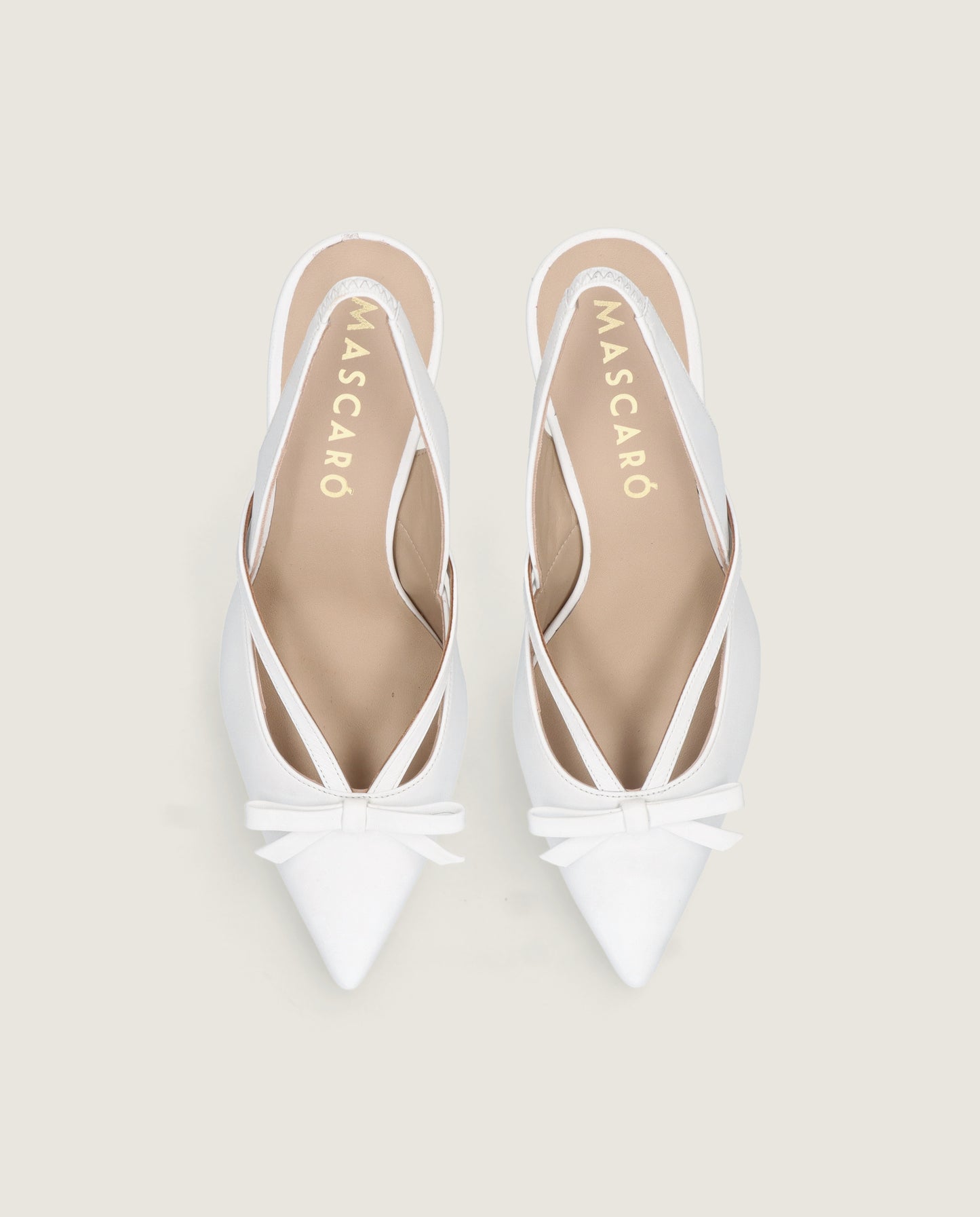 MASCARÓ MARILYN BOW POINTED SLINGBACK PUMP
