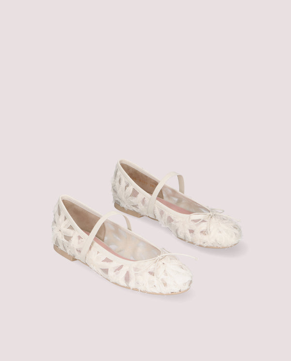NICOLE BALLERINA IN WHITE MESH