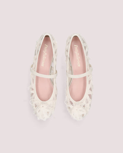 NICOLE BALLERINA IN WHITE MESH