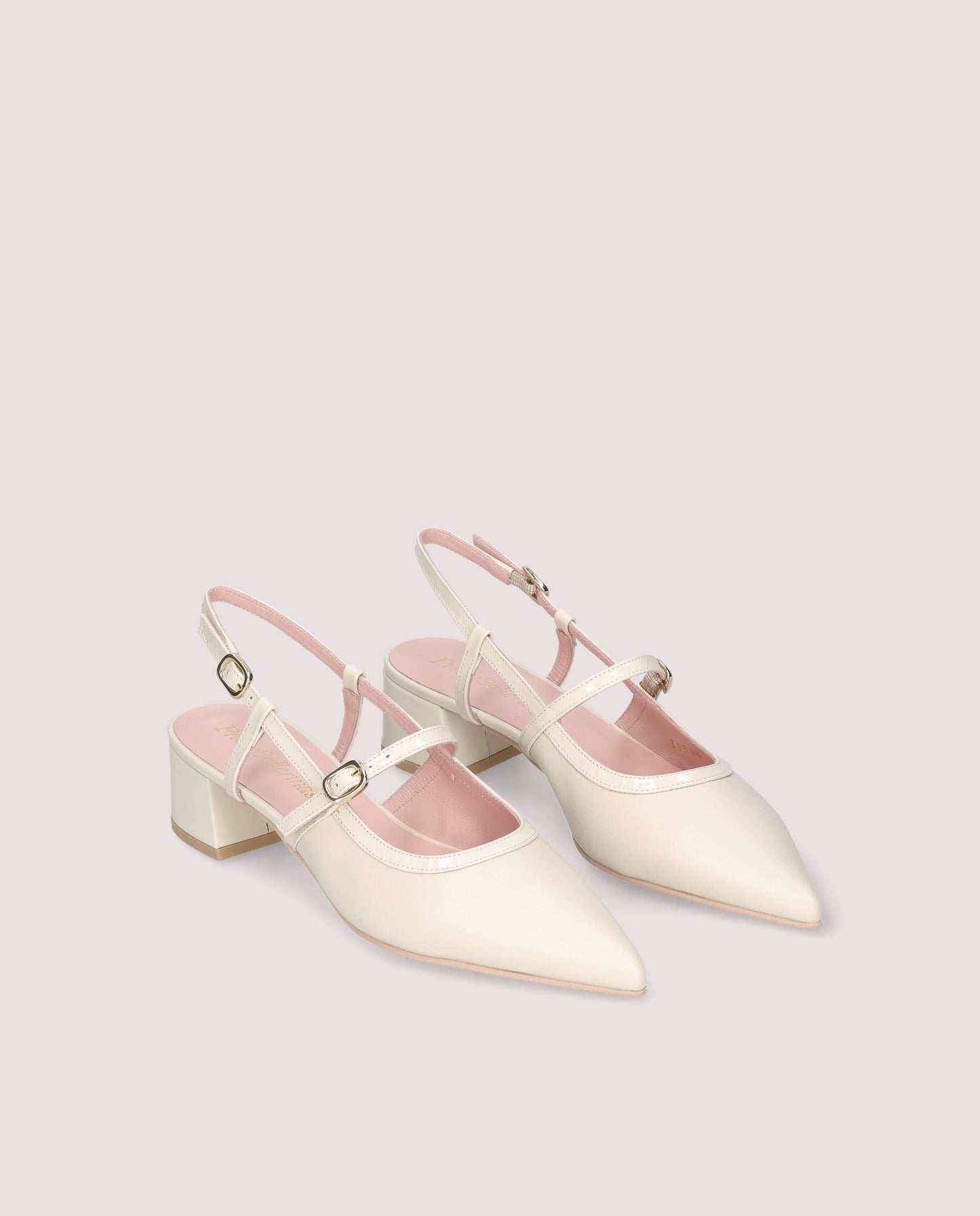 Aria Slingback Mary Janes — Ivory