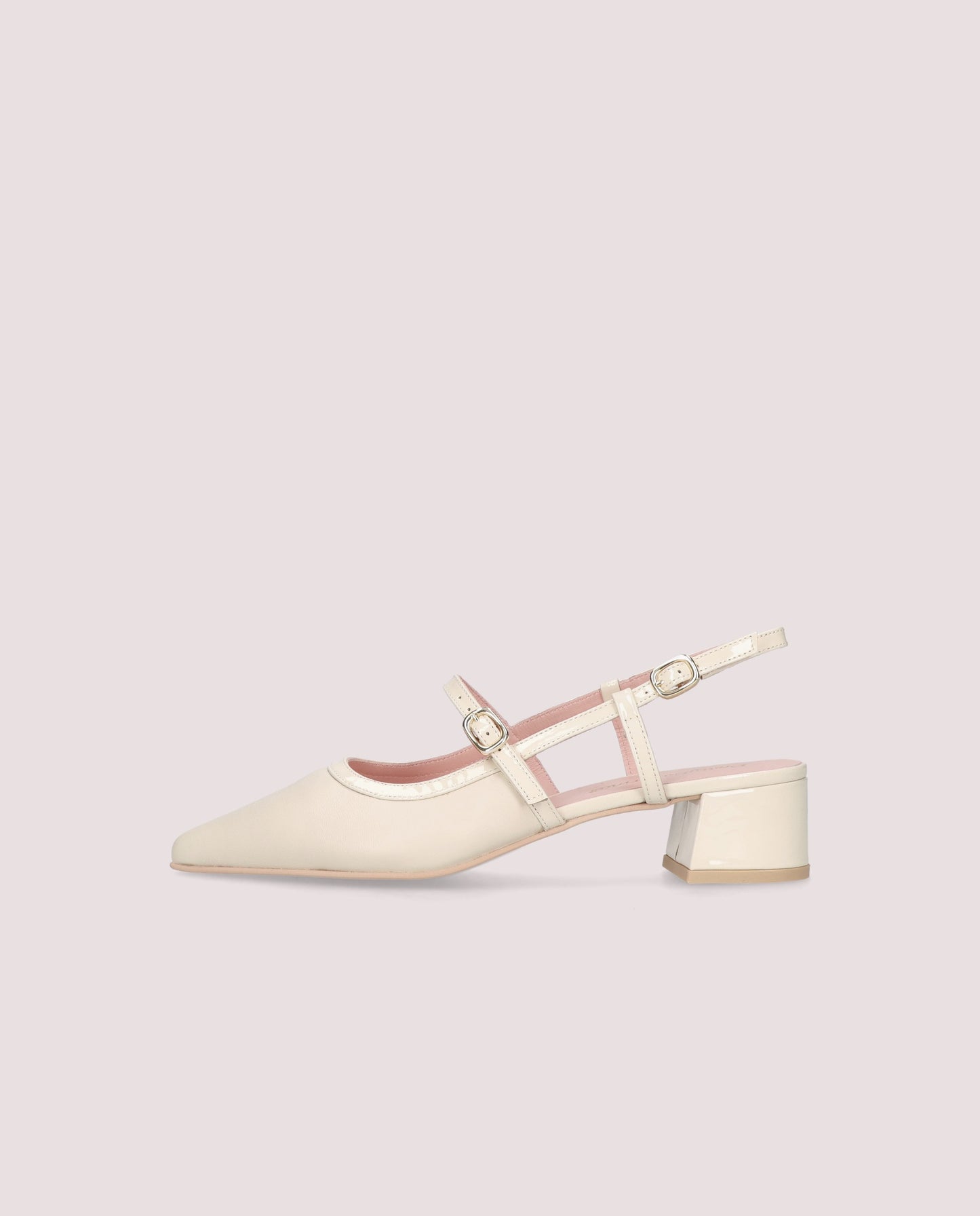 Aria Slingback Mary Janes — Ivory