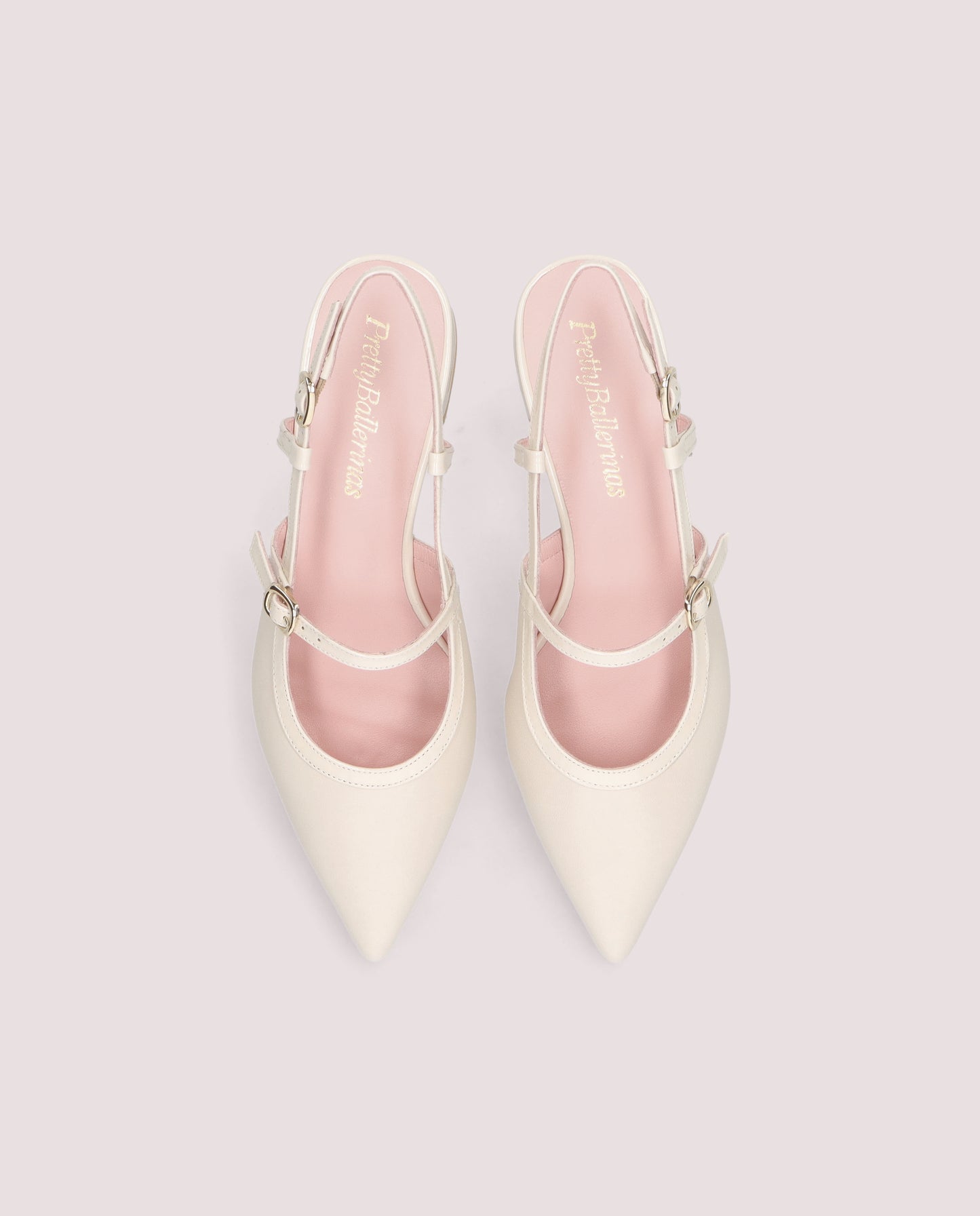 Aria Slingback Mary Janes — Ivory