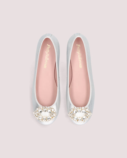 Duchess Jewel Pump — Silver