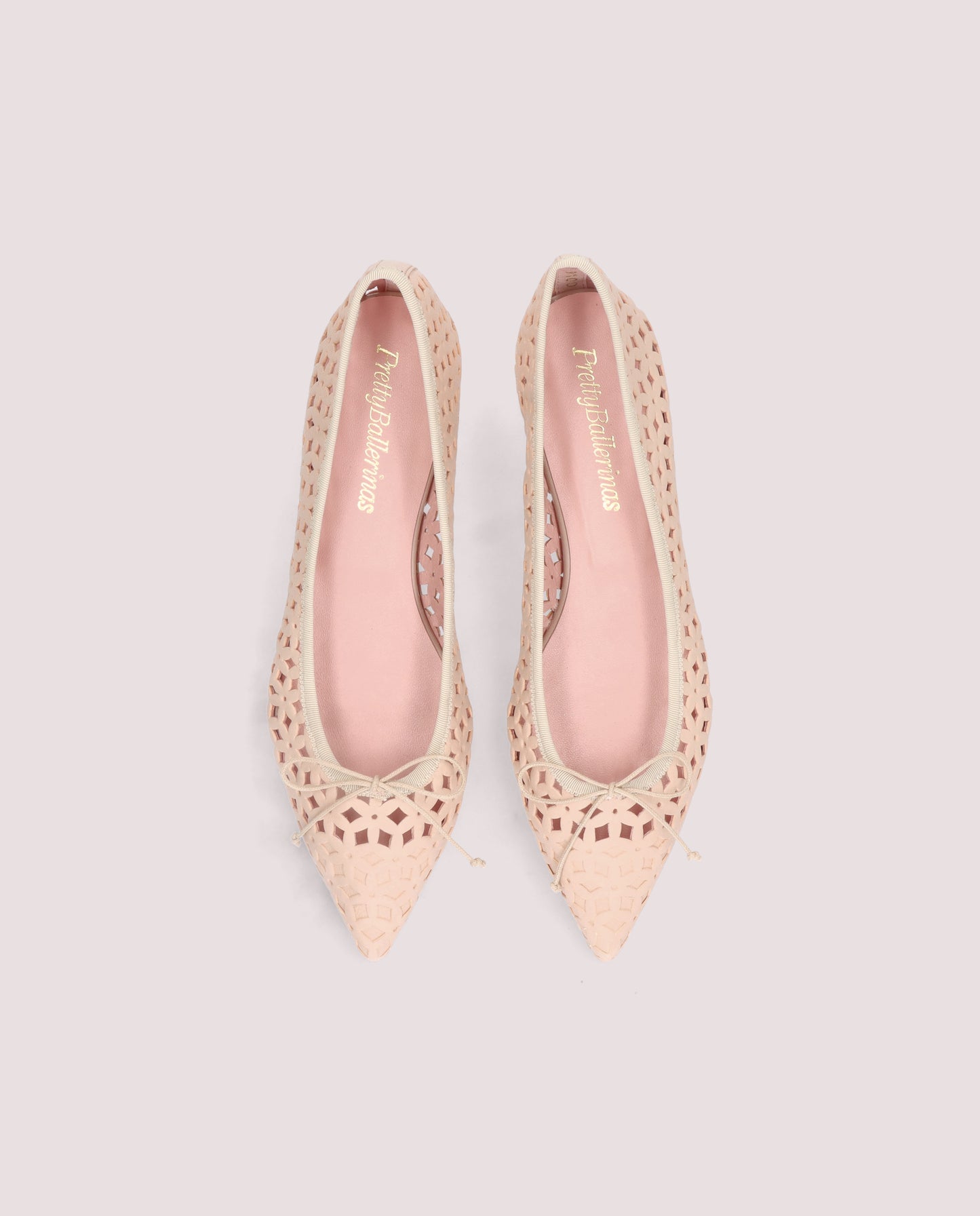ELLA BALLERINA IN IVORY LEATHER