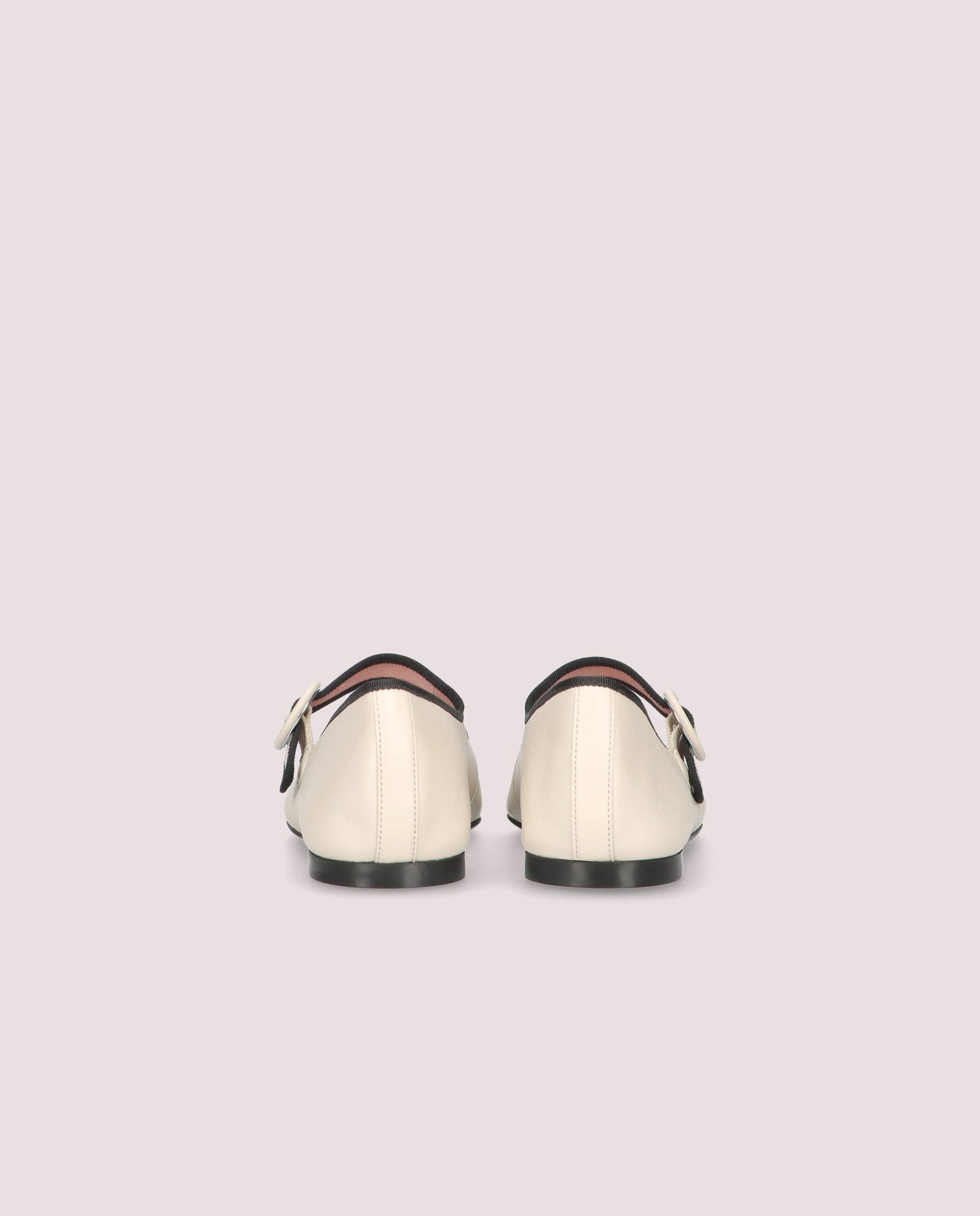 CAMILLE BALLERINA IN SOFT IVORY LEATHER