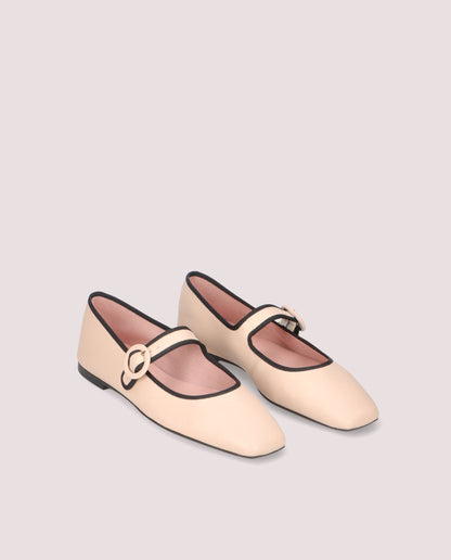 CAMILLE BALLERINA IN NUDE LEATHER
