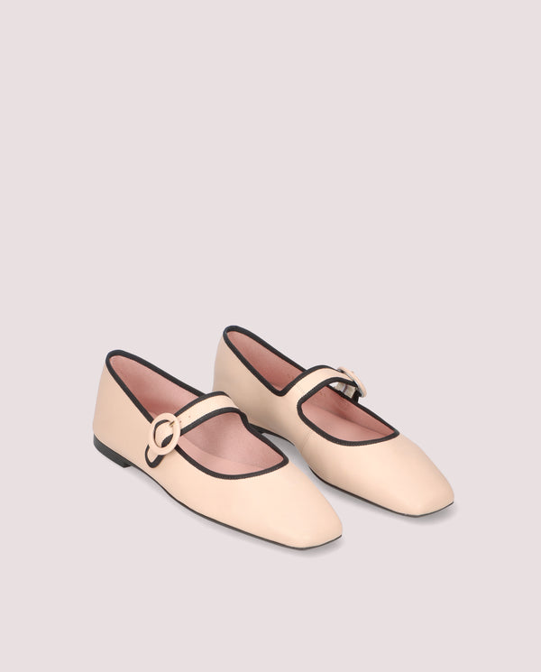 CAMILLE BALLERINA IN NUDE LEATHER