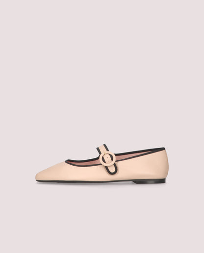CAMILLE BALLERINA IN NUDE LEATHER