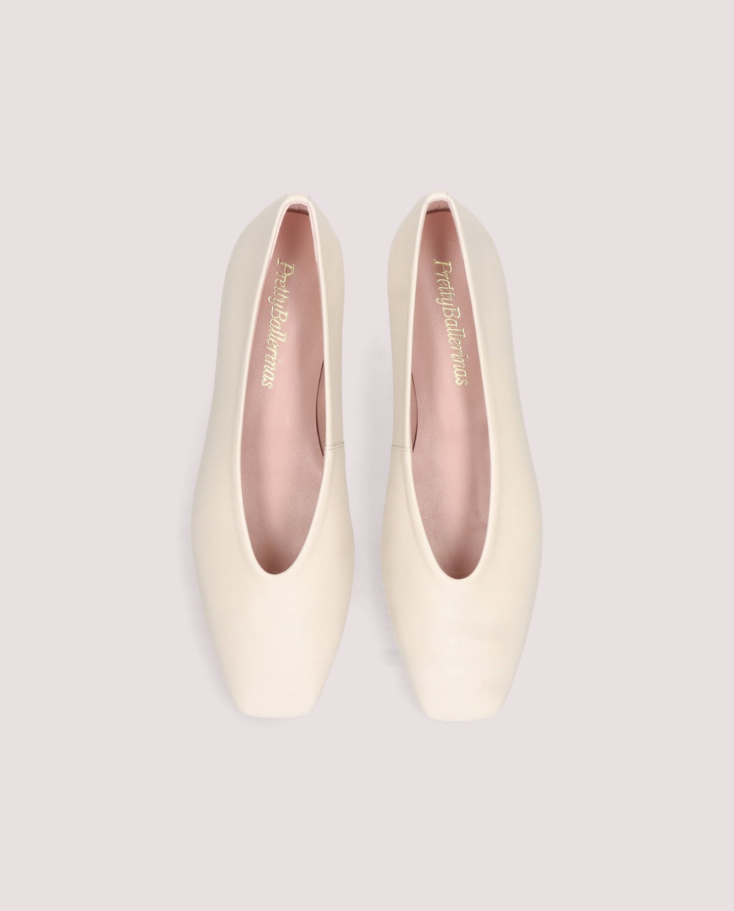 CAMILLE WHITE SKIN BALLERINAS