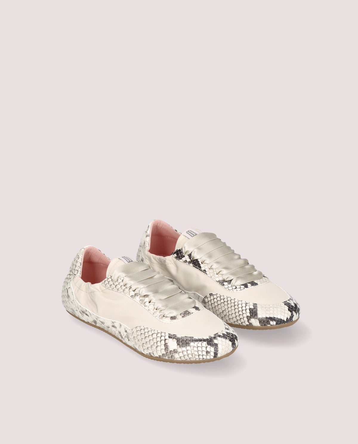Margot Snake Print Sneaker - angled view