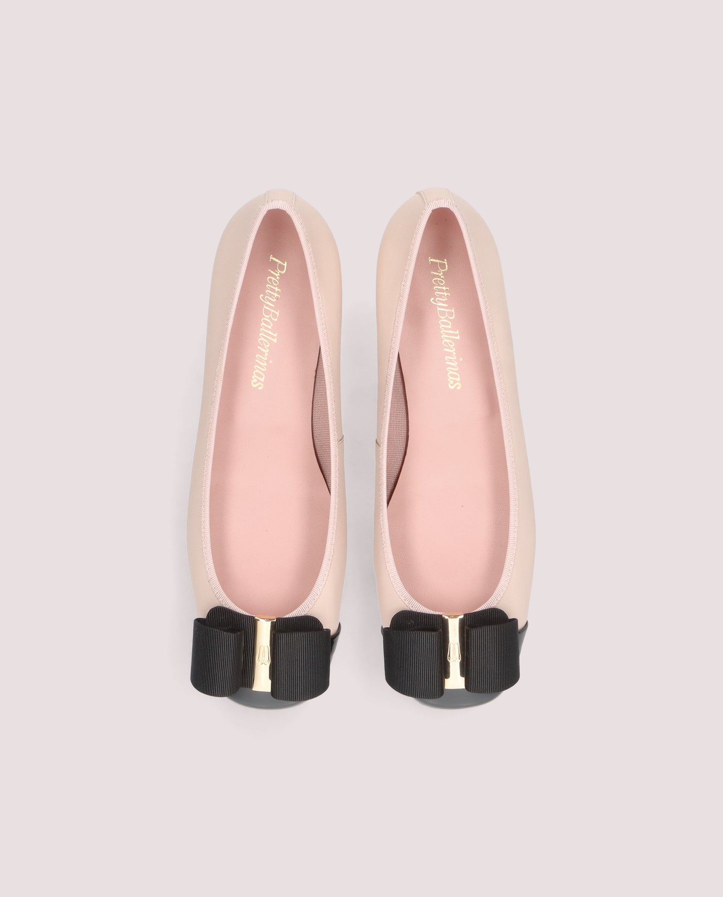 Margaux Grosgrain Bow Pump — Blush & Black