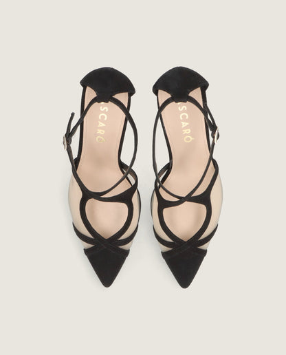 Elle Black Slingback Heel