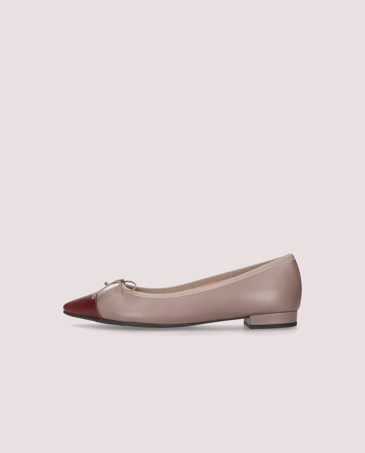 Odile Taupe Bow Flat