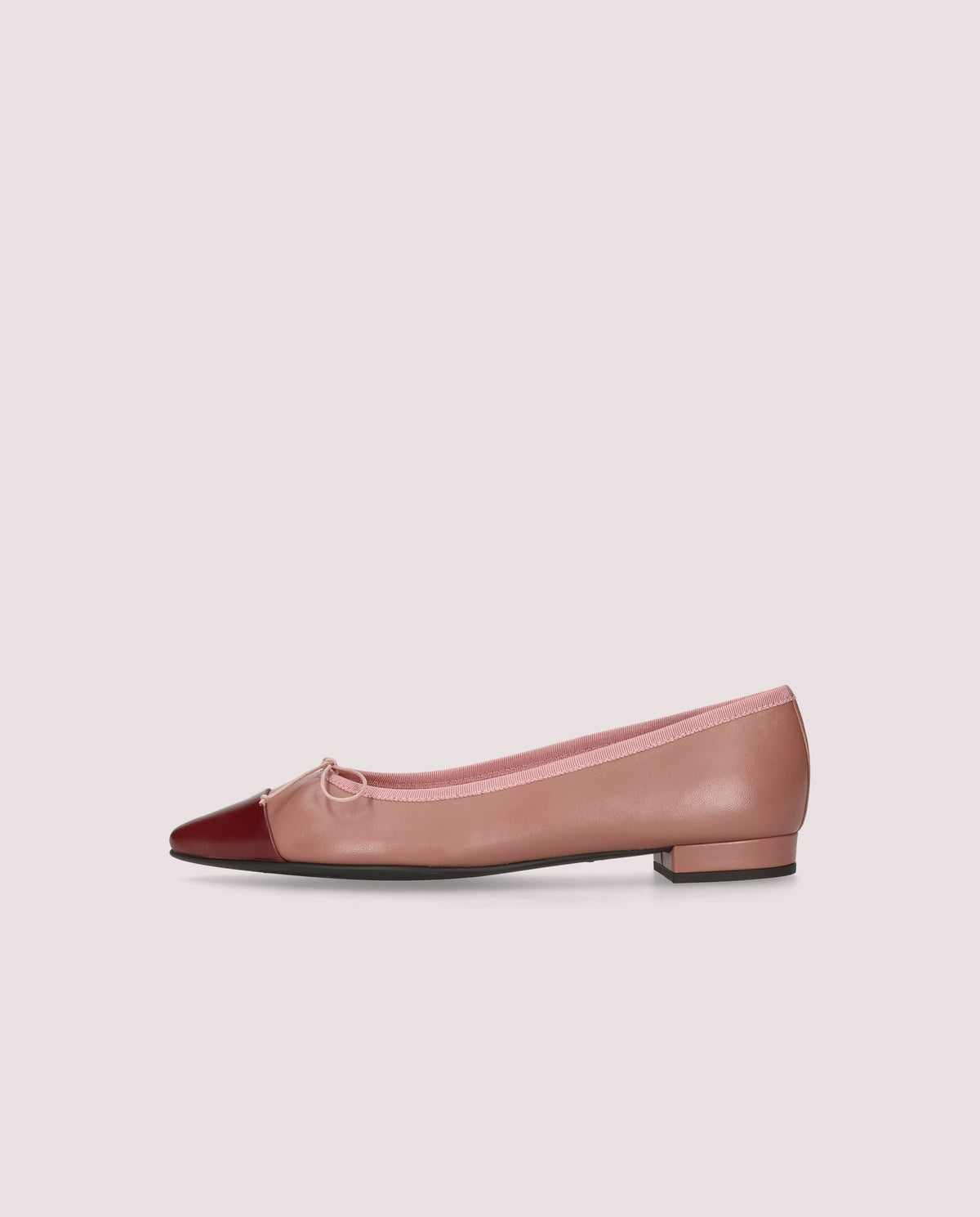Odile Dusty Pink Bow Flat