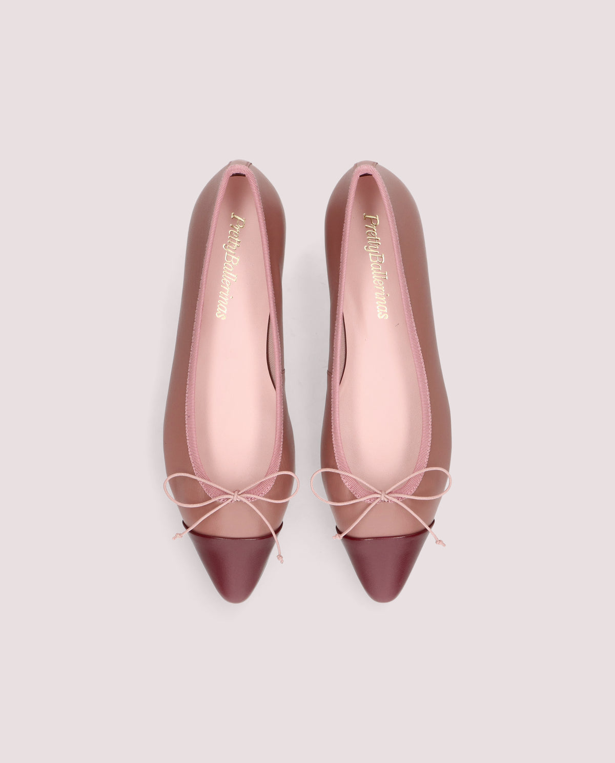 Odile Dusty Pink Bow Flat