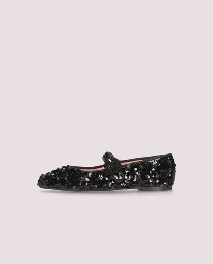 Camille Black Sequin Mary Jane