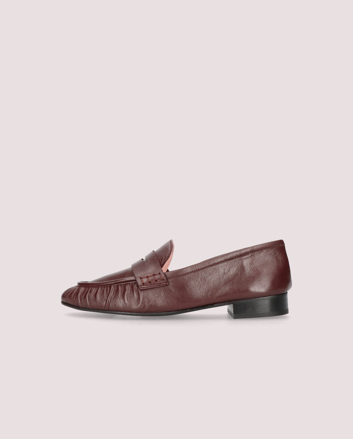 Juliette Burgundy Loafer - side view