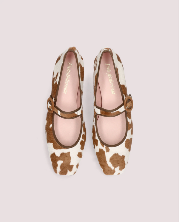 CAMILLE ANIMAL PRINT PONY BALLERINAS